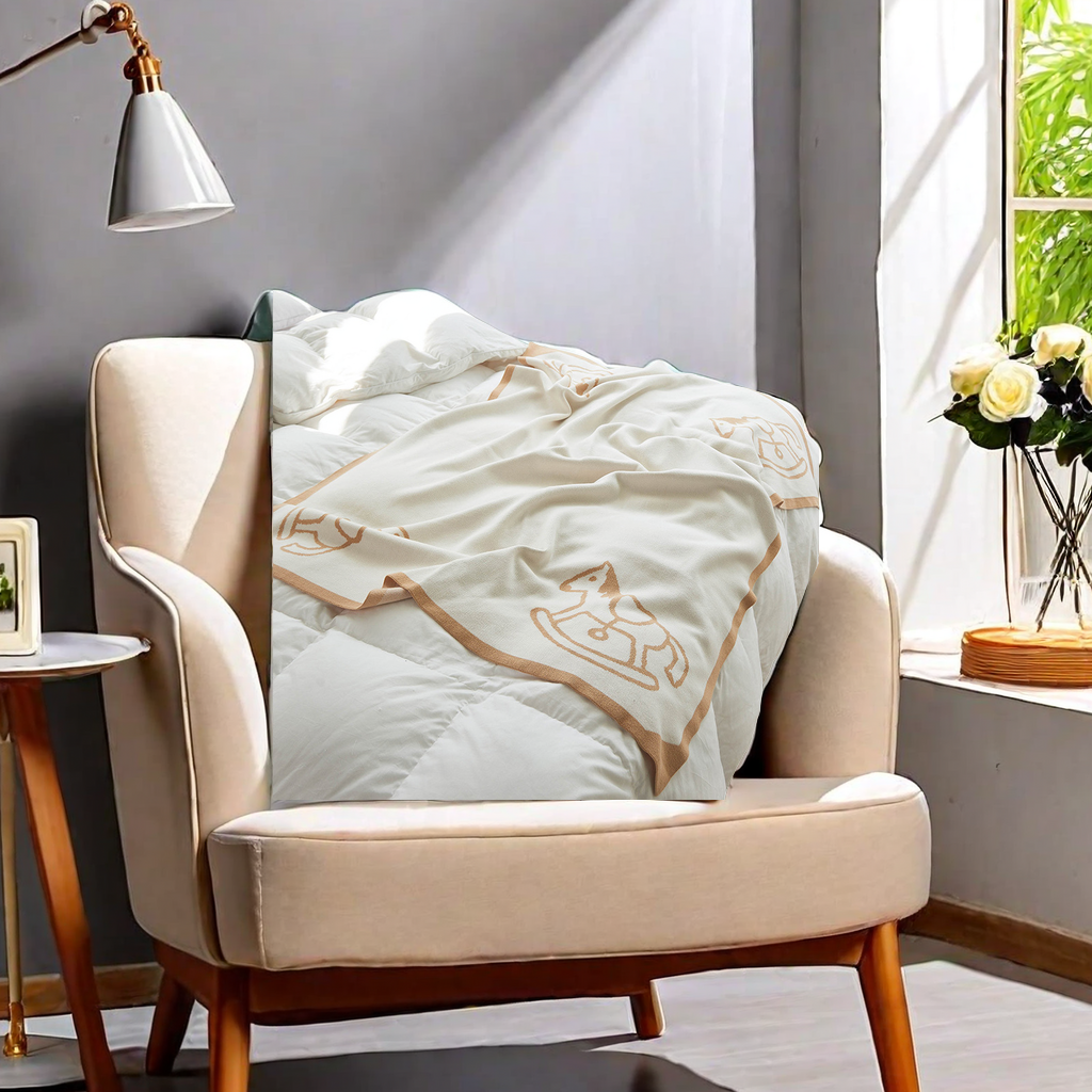 Xiaoma brand H blanket, baby special knitted warm blanket, children's air conditioner shawl, decorative cover blanket, baby sofa, small blanket, other categories