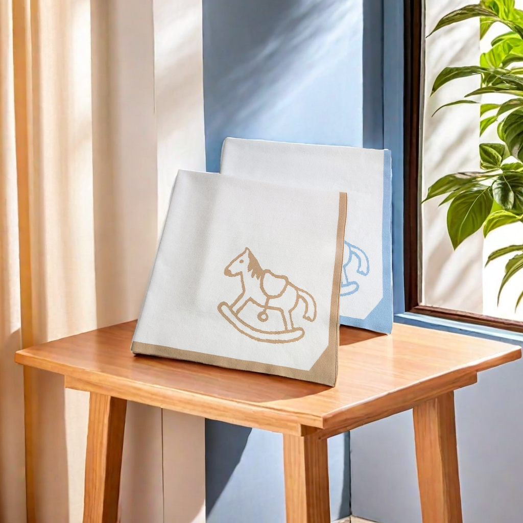 Xiaoma brand H blanket, baby special knitted warm blanket, children's air conditioner shawl, decorative cover blanket, baby sofa, small blanket, other categories Item Picture