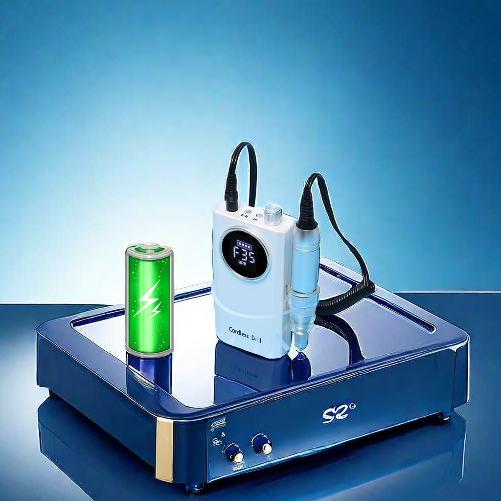 The new cross-border SY902 nail polish grinder is a portable nail polish tool with a speed of 35,000 RPM and an efficient nail removal machine. The 9661 model features an innovative design details Picture