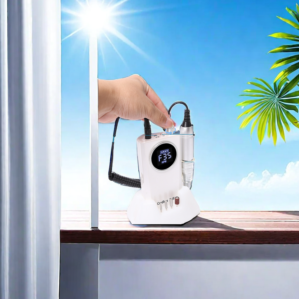 The new cross-border SY902 nail polish grinder is a portable nail polish tool with a speed of 35,000 RPM and an efficient nail removal machine. The 9661 model features an innovative design Specification image