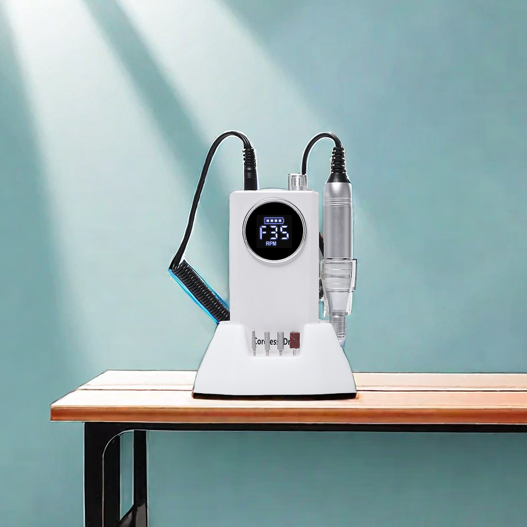 The new cross-border SY902 nail polish grinder is a portable nail polish tool with a speed of 35,000 RPM and an efficient nail removal machine. The 9661 model features an innovative design Item Picture