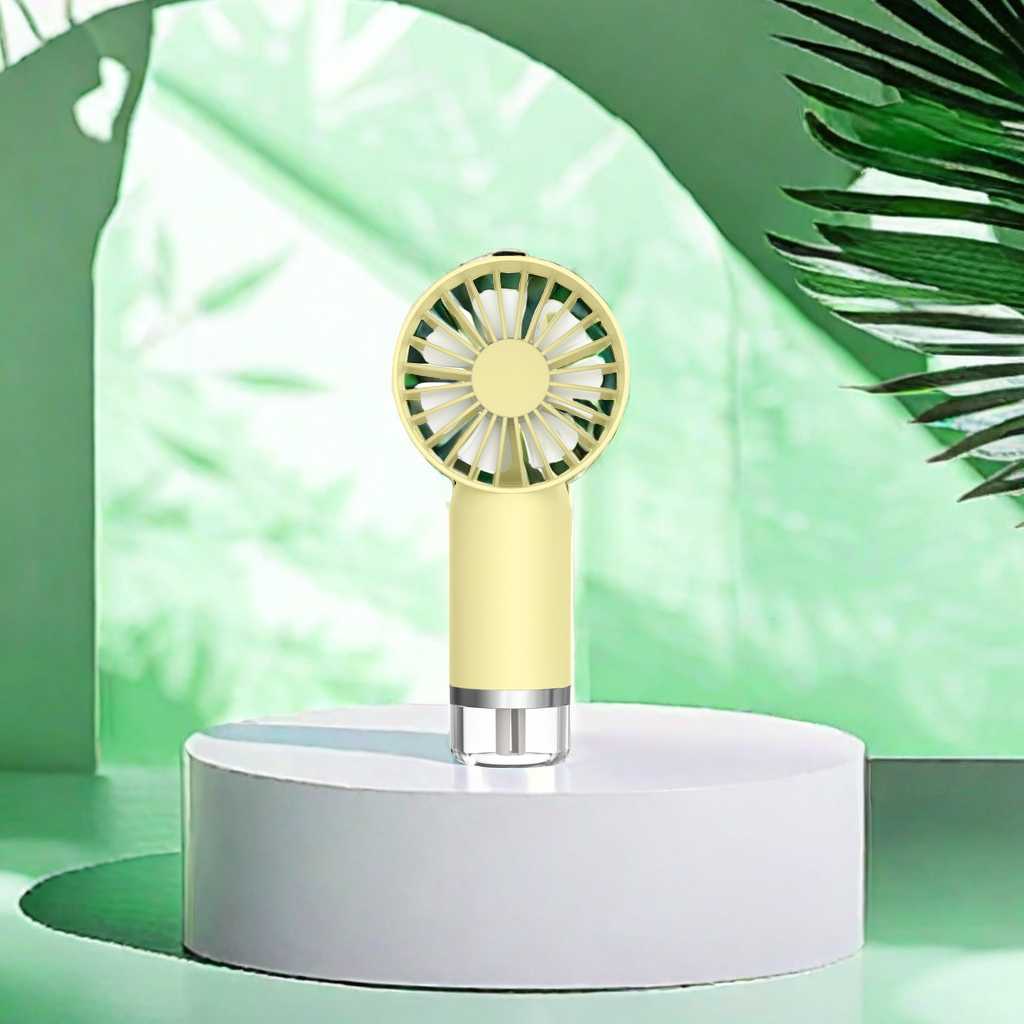 The 2024 new handheld mini fan with hydrating spray function and integrated pore cleaner design is a popular cross-border live-streaming gift. It is directly approved by the manufacturer as a high-quality choice Item Picture