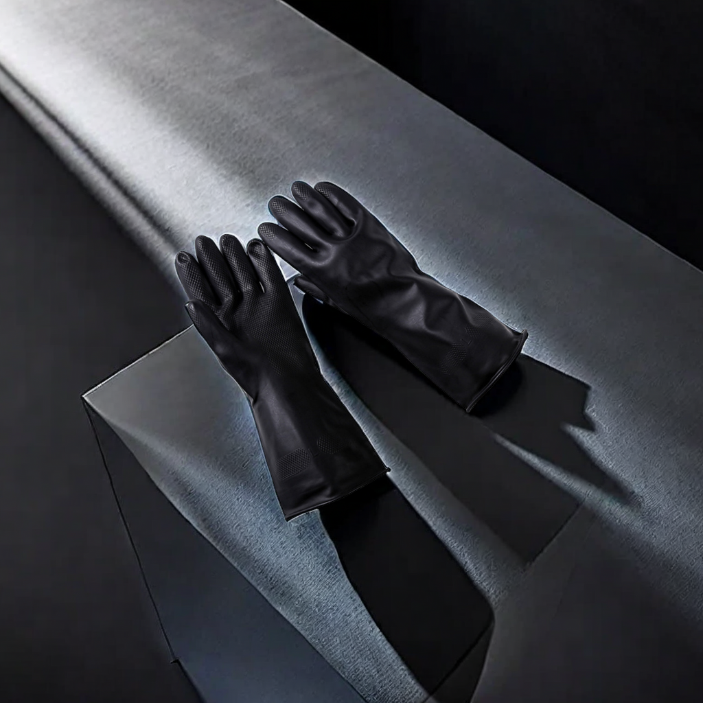 橡皮手套白底实物图