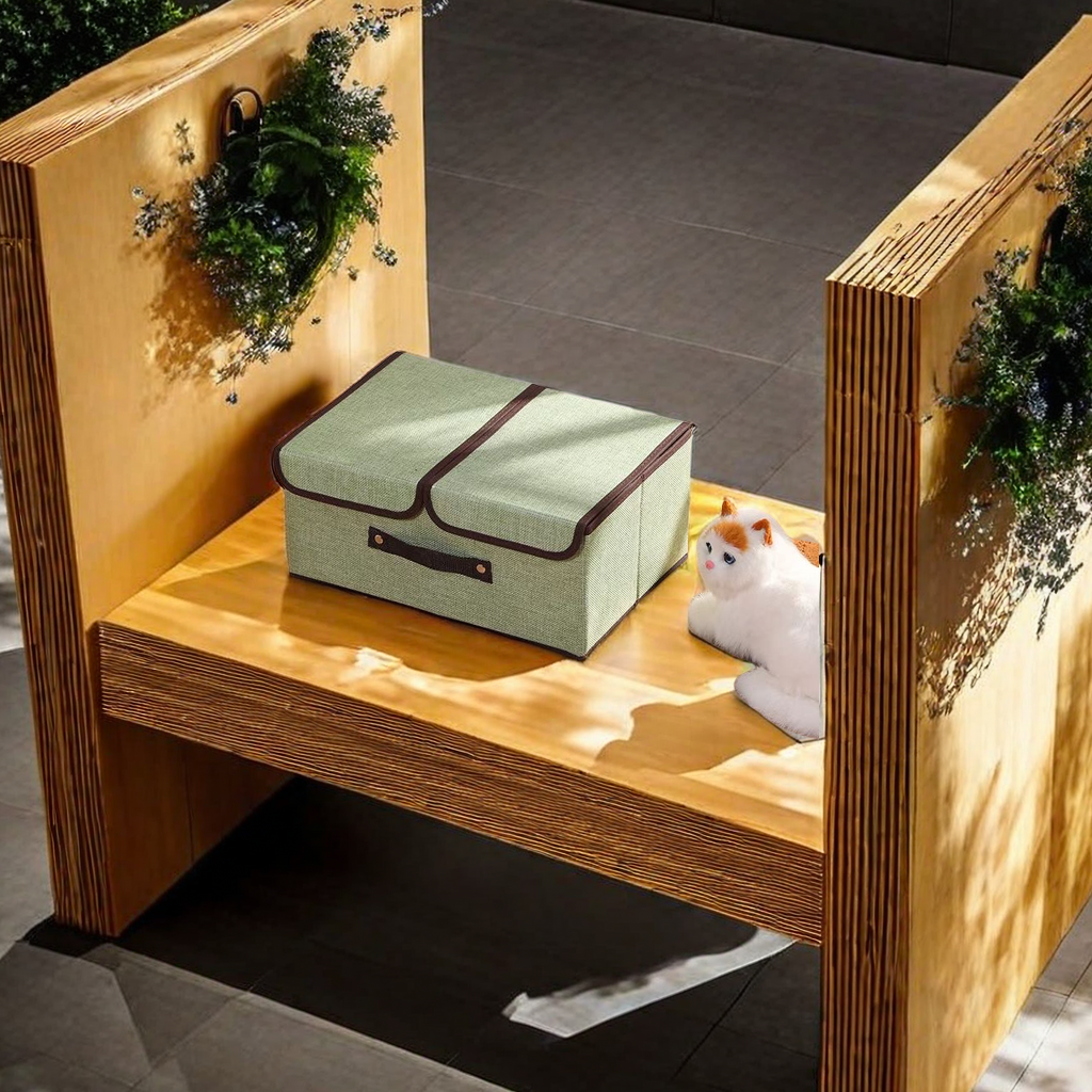 Multi-functional storage box, household cotton and linen folding storage box, simple large-capacity organizing box Application Scenario