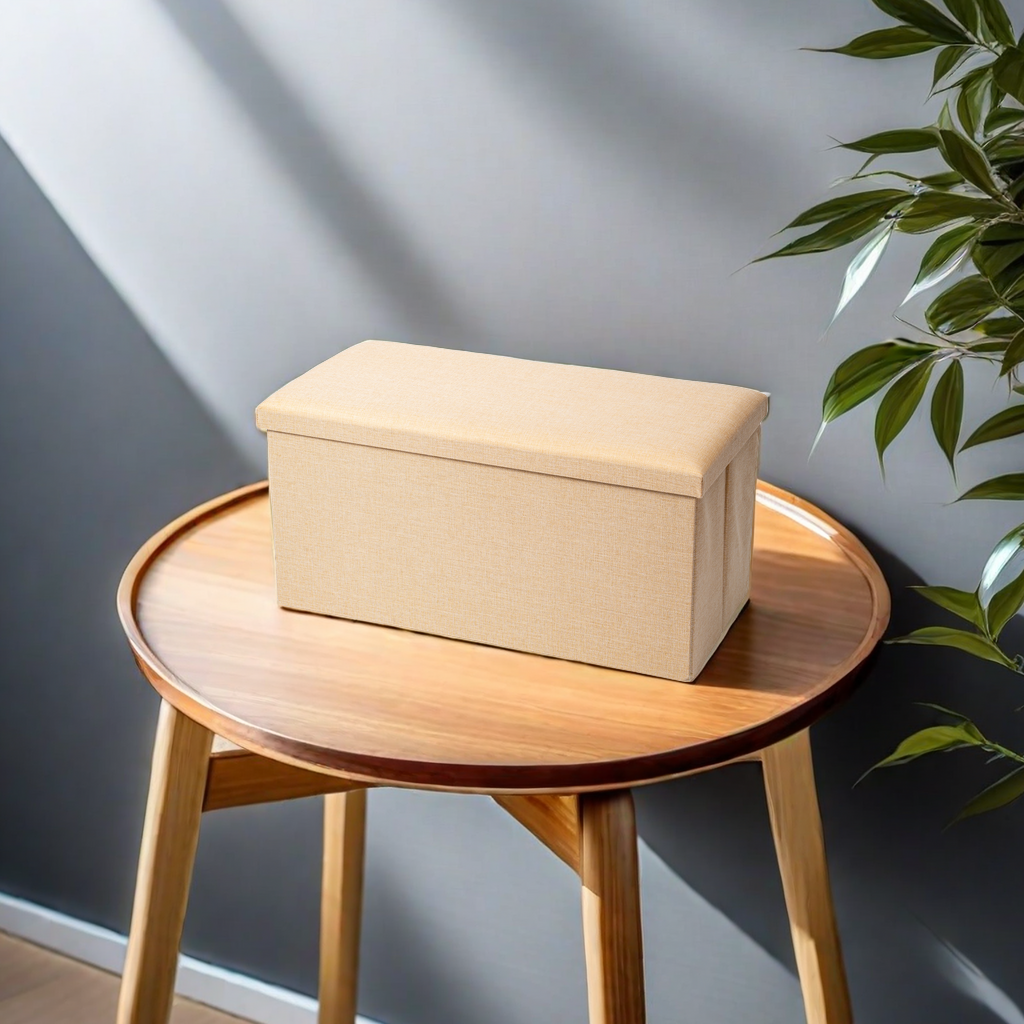 Creative cotton and linen storage stool, a practical and multi-functional storage stool for simple and modern home decoration Specification image