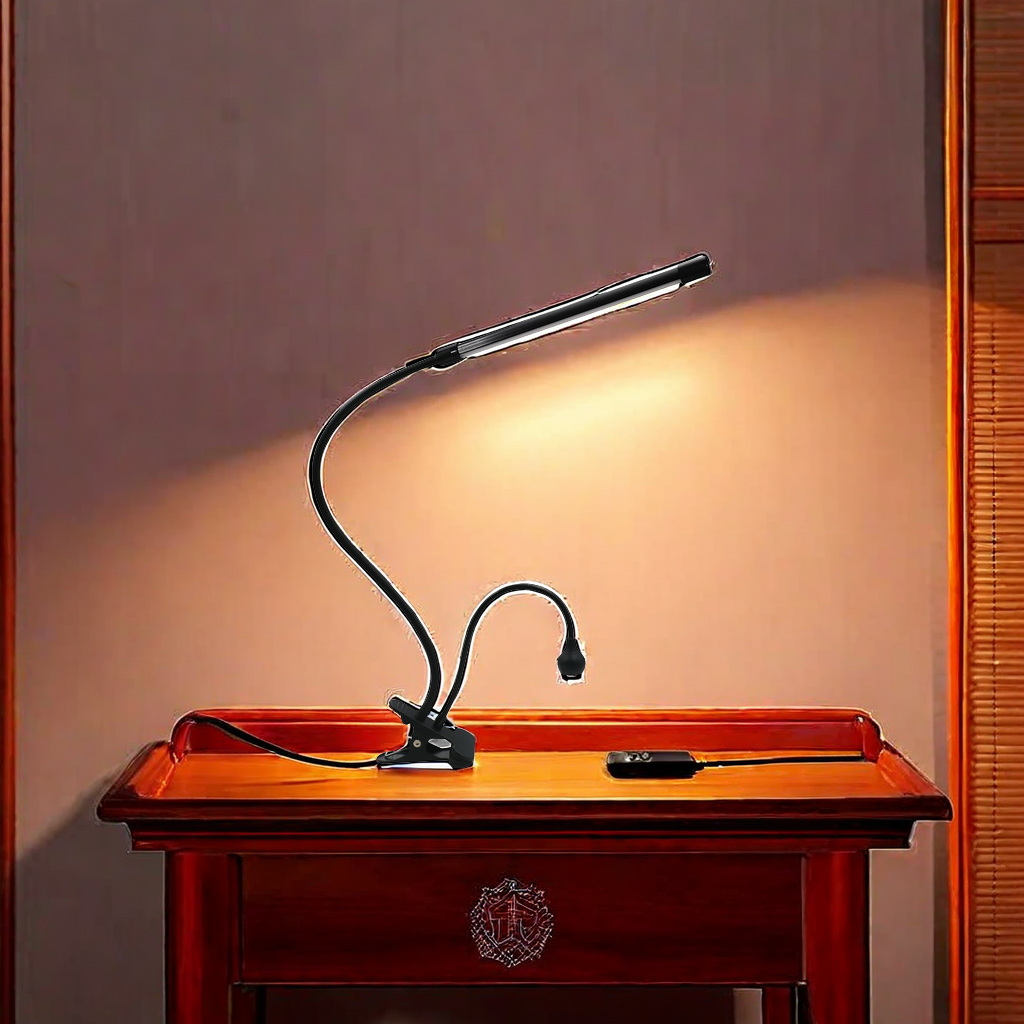 Double-headed clip lamp UV light therapy baking lamp 5275, tattoo beauty, manicure special mobile phone repair lamp ED, essential tool for night market stall setting Item Picture