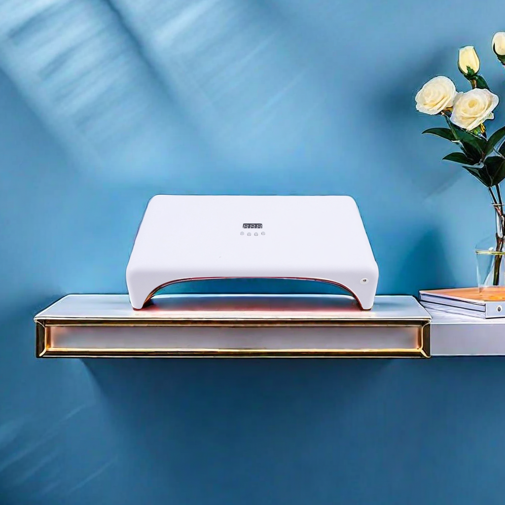 9661 Special Nail Art Phototherapy Machine for Wearing Nails, 96 LED hand pillow type nail plate baking lamp, nail art lamp, quick-drying lamp, essential tool for nail art