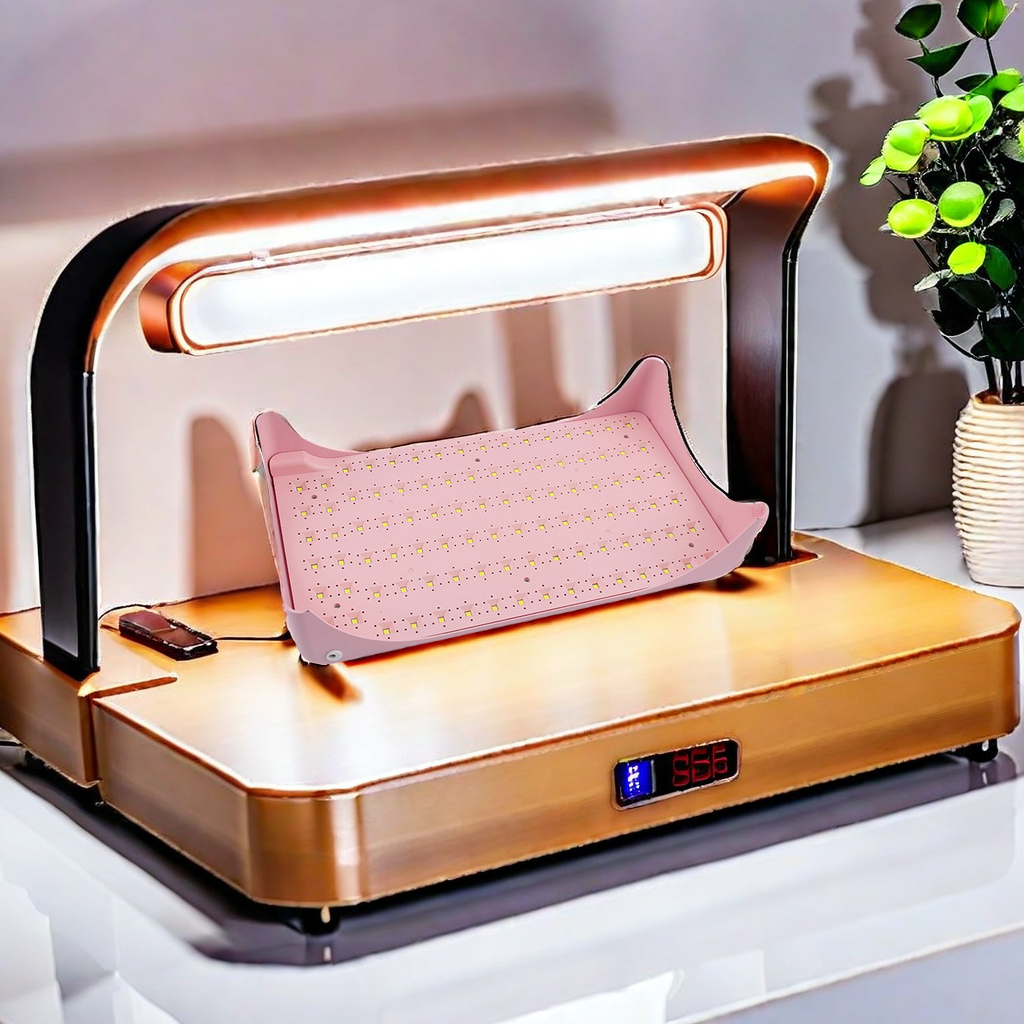 9661 Special Nail Art Phototherapy Machine for Wearing Nails, 96 LED hand pillow type nail plate baking lamp, nail art lamp, quick-drying lamp, essential tool for nail art