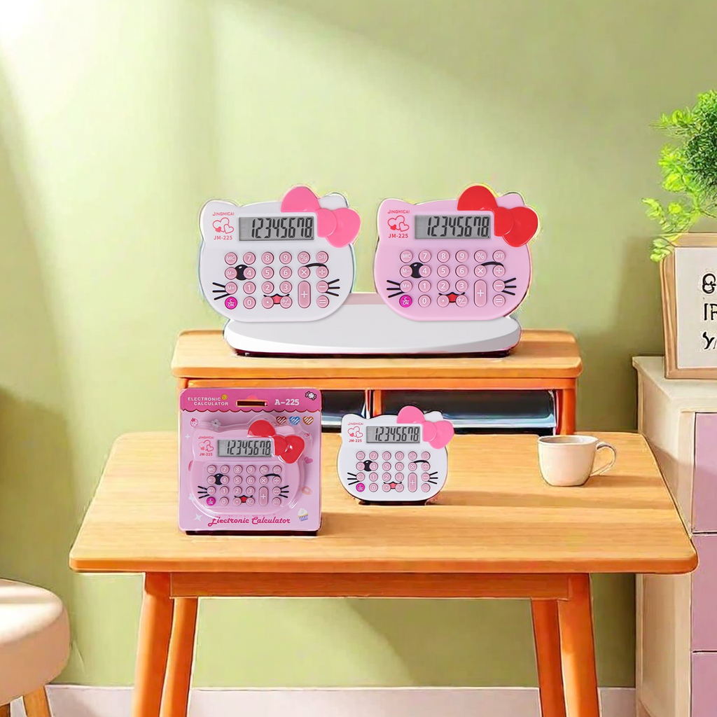 莫兰迪巧克力计算机/计算器/KC888计算机/calculator/不锈钢冰块白底实物图