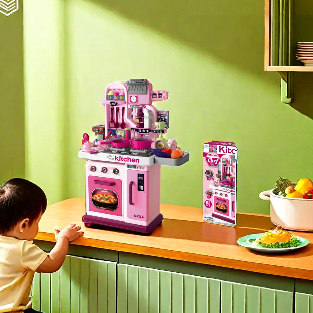 New cross-border baby boy and girl family kitchen toy set 4, realistic kitchenware for cooking and rice preparation, suitable for children aged 3 to 6