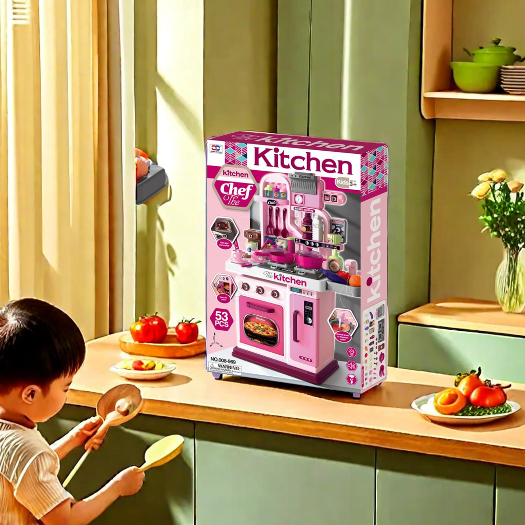 New cross-border baby boy and girl family kitchen toy set 4, realistic kitchenware for cooking and rice preparation, suitable for children aged 3 to 6 Specification image