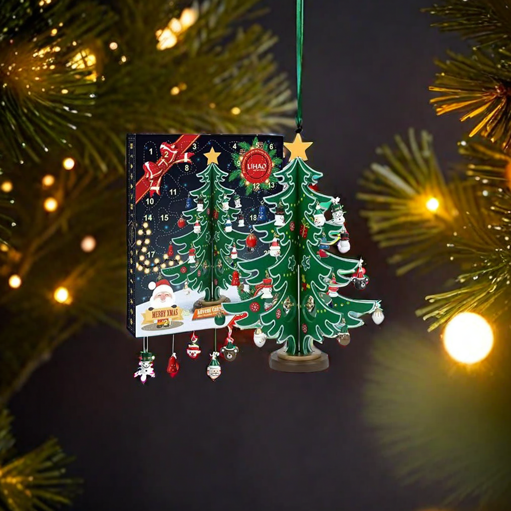 24-day countdown blind box, Christmas gift, blind box toy, DIY Christmas tree pendant, unique handicraft, Christmas decoration gift