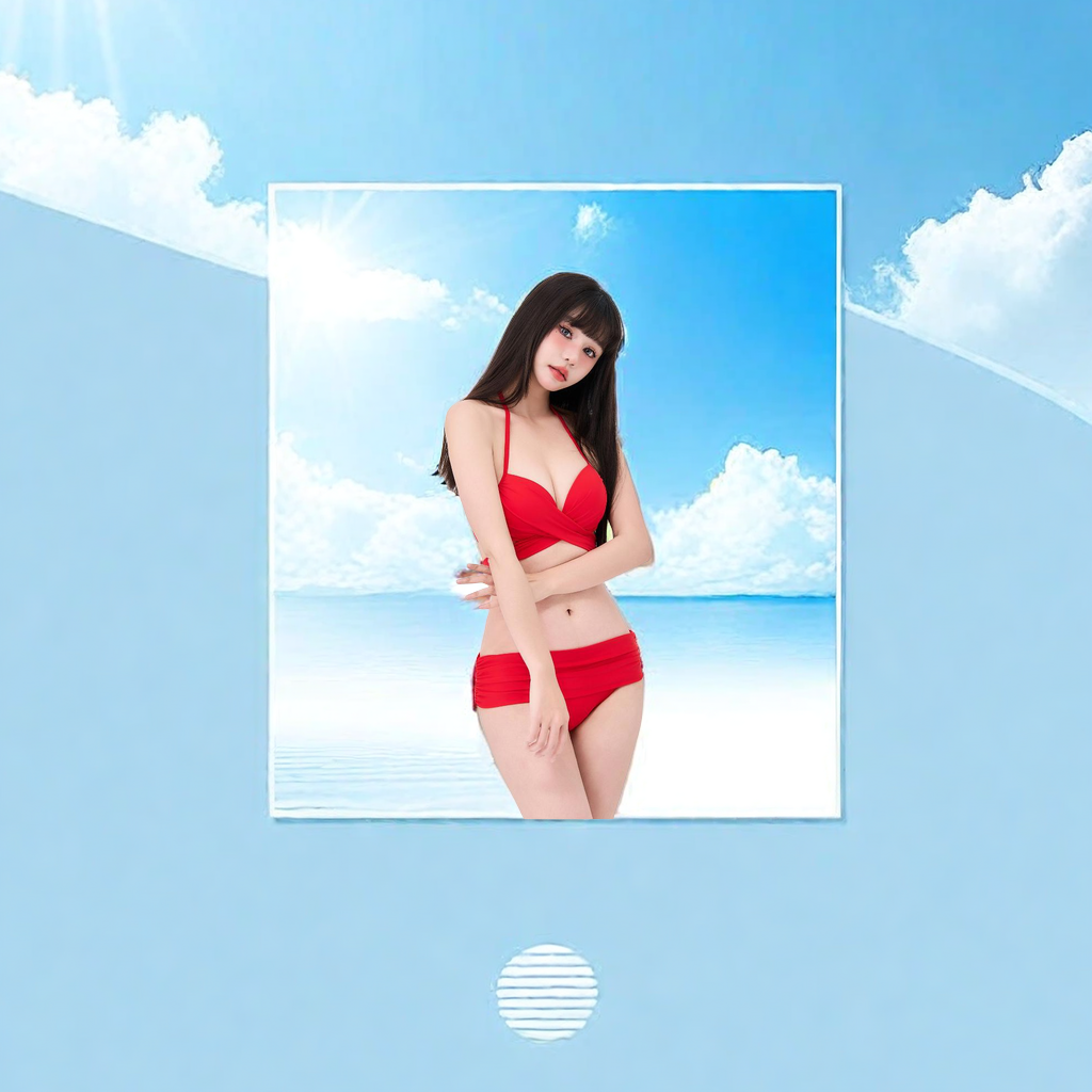 2024 New Solid Color Split Bikini Women's Bathing Suit Sexy Backless Hot Spring Bathing Suit Fashion Trend details Picture