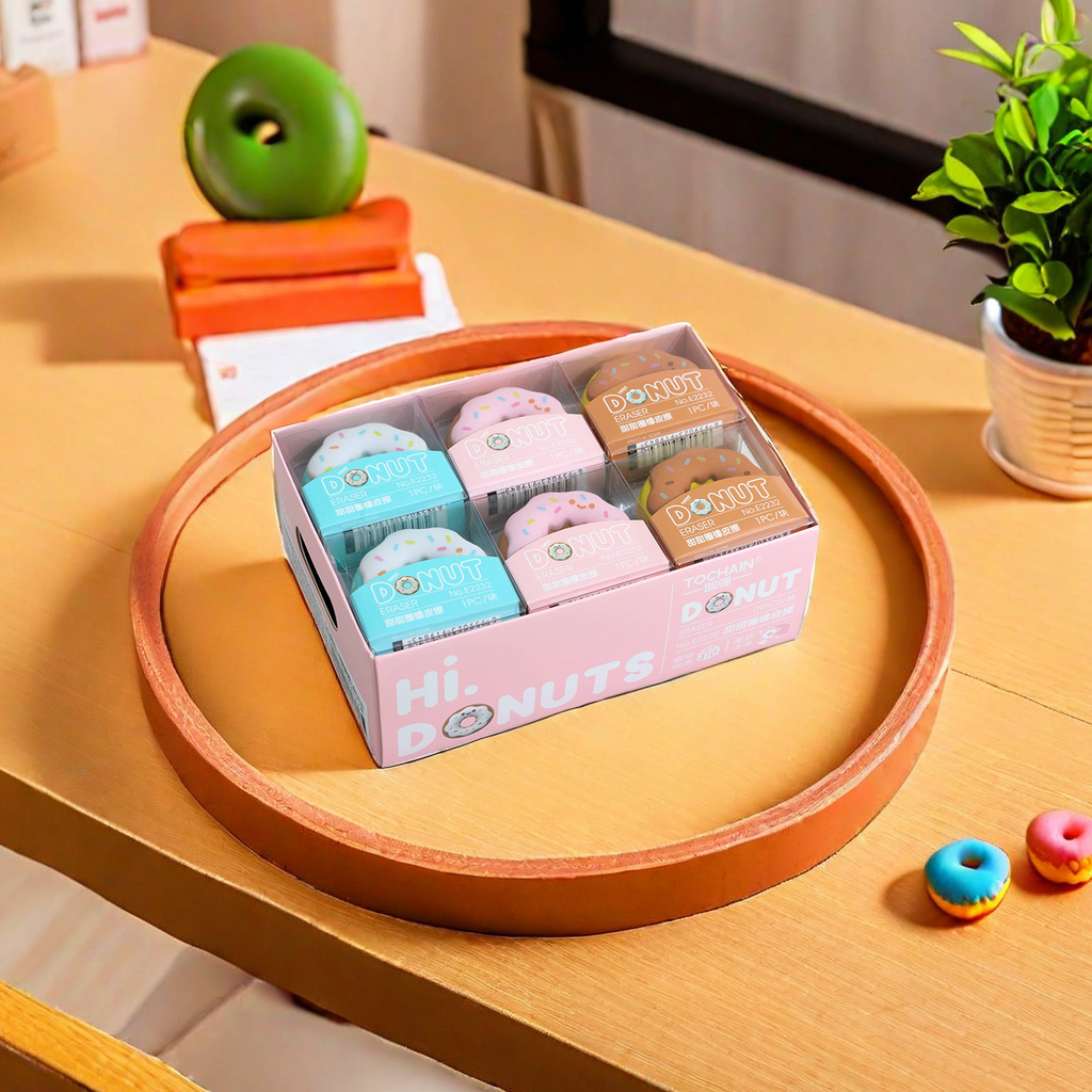 图强甜甜圈橡白底实物图