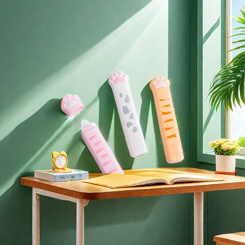 Tian Gao B813A double-headed cat paw correction tape, two-in-one cartoon cute student correction tape, and other types of learning supplies Specification image