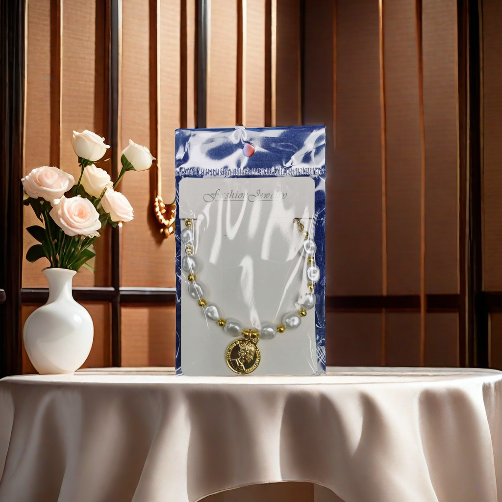 小红书热门爆款珍珠拉伸手链英国女王纪念品电商平台夜市摆摊热卖手链饰品详情图4