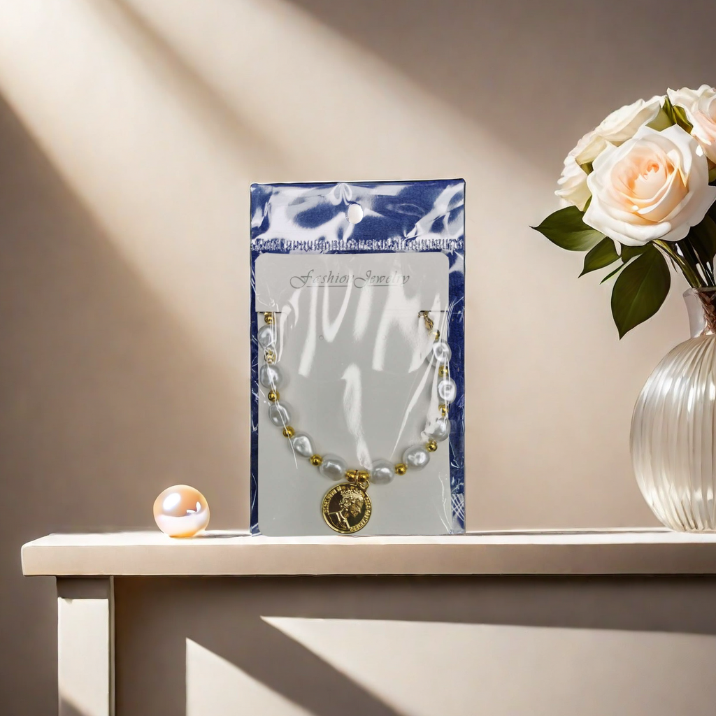 小红书热门爆款珍珠拉伸手链英国女王纪念品电商平台夜市摆摊热卖手链饰品