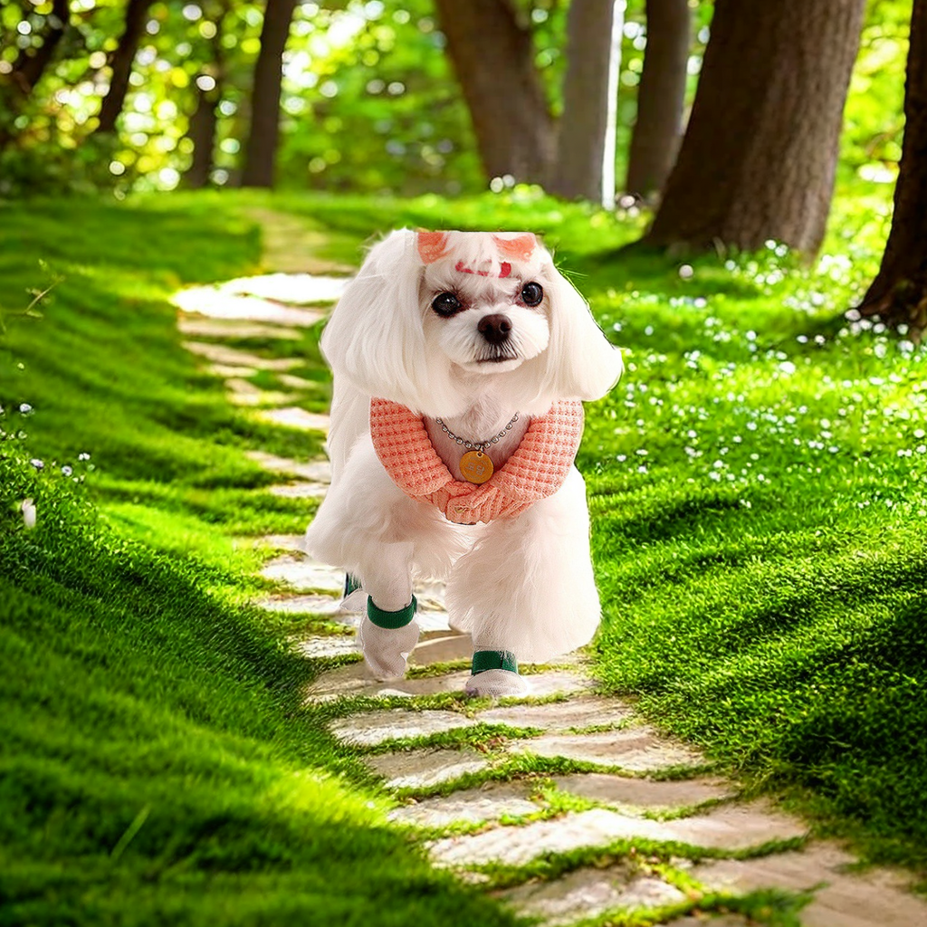 Pet products Dog outdoor walking ring dirty disposable breathable shoes washless comfortable protective foot cover Other categories of pet protective products full figure