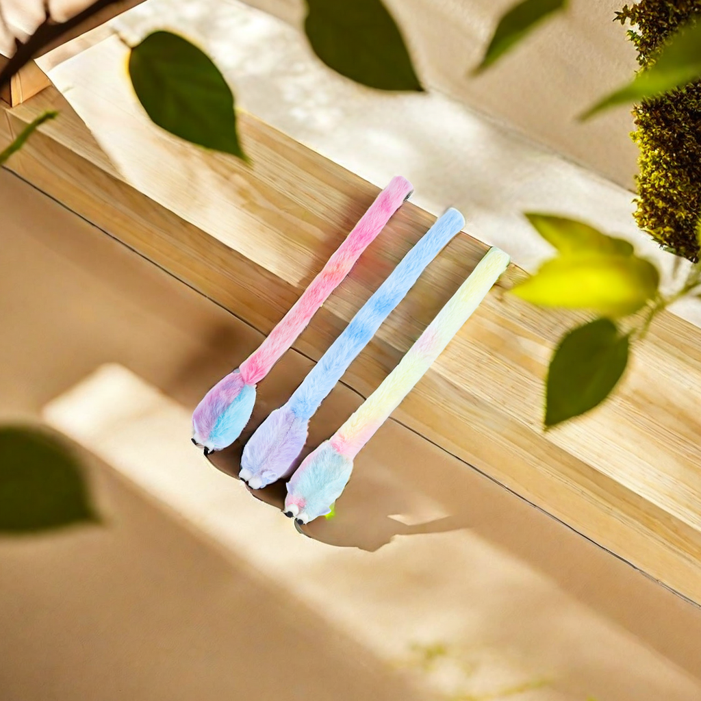 Cross-border plush long tail mouse cat toys cat supplies manufacturers wholesale spot processing customized cat interactive toys Item Picture