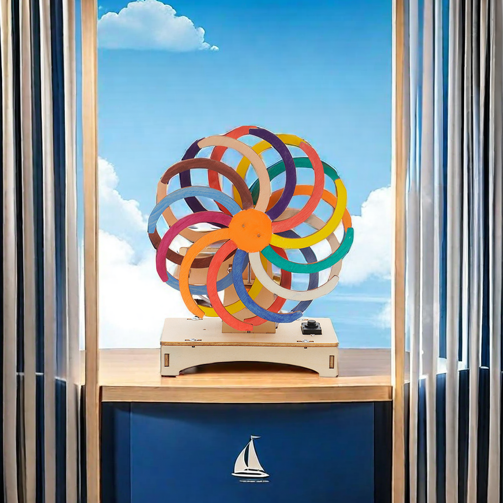 Creative and fun teaching AIDS for children's science experiments, small technological handicrafts, magical Windows, assembly models, material packs, wheel hub designs, knowledge and fun coexist