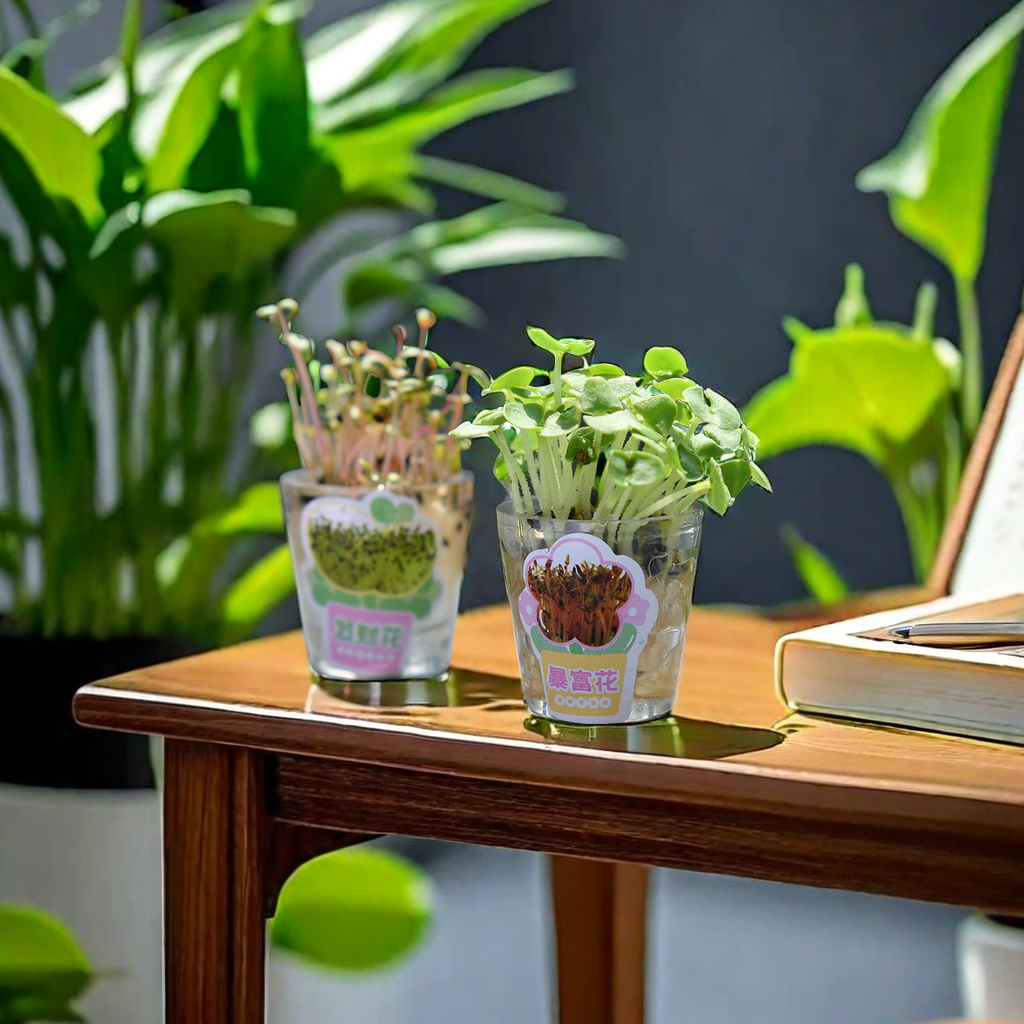 Chenxi Creative DIY Mini potted Plant Grass Pen, Full Needle Black Gel Pen, Rich Flower Quick Wealth Flower Style Long grass Pen bring you endless creative fun Application Scenario