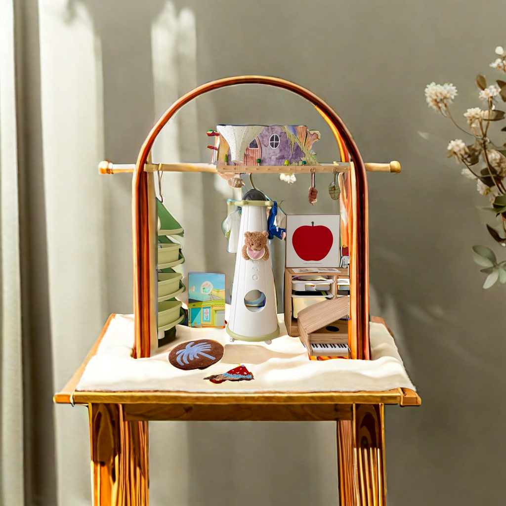 Children's toy storage rack, large-capacity household mobile storage rack, floor-standing clothes hanger, baby coat rack, simple, practical, durable and convenient for storage Application Scenario