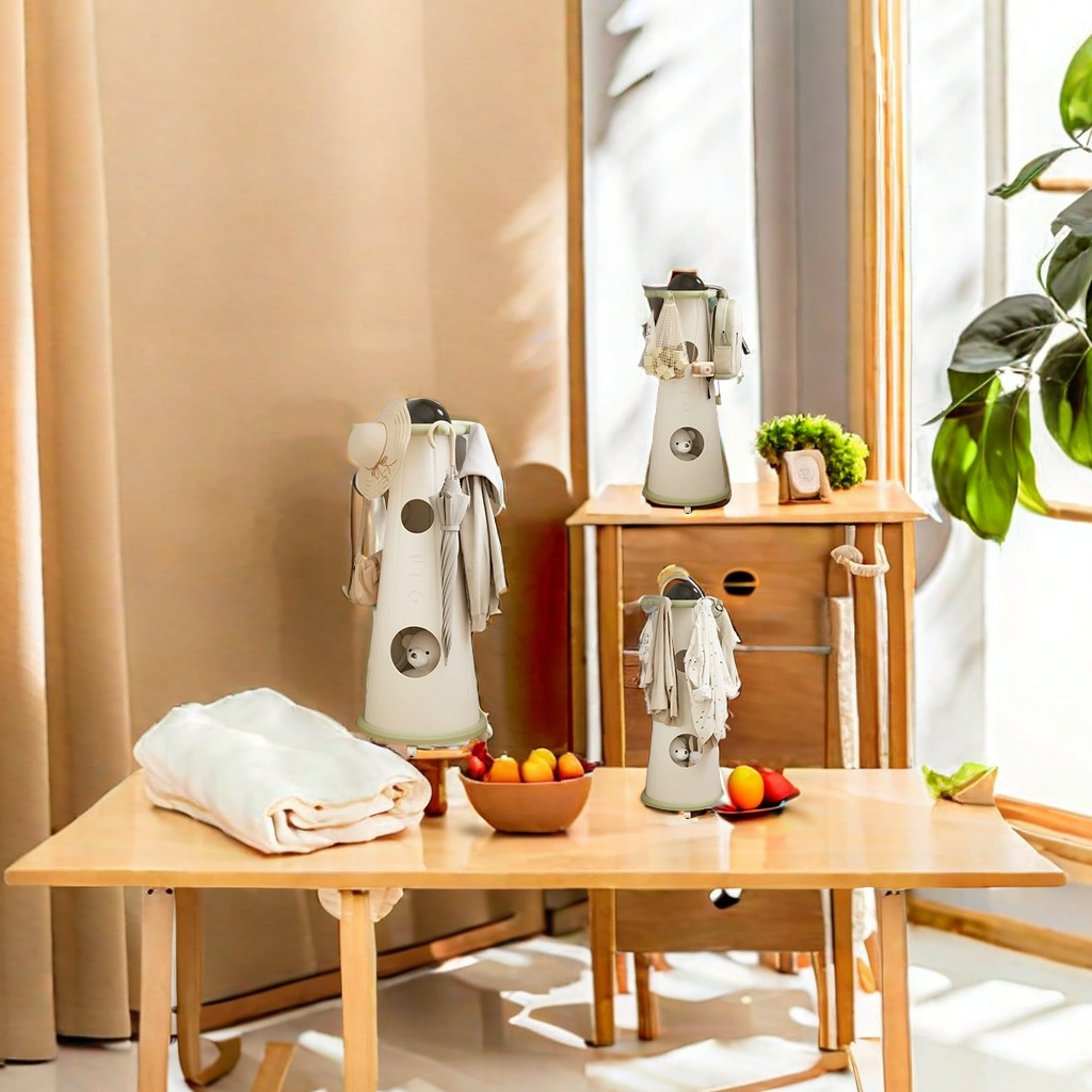 Children's toy storage rack, large-capacity household mobile storage rack, floor-standing clothes hanger, baby coat rack, simple, practical, durable and convenient for storage Specification image