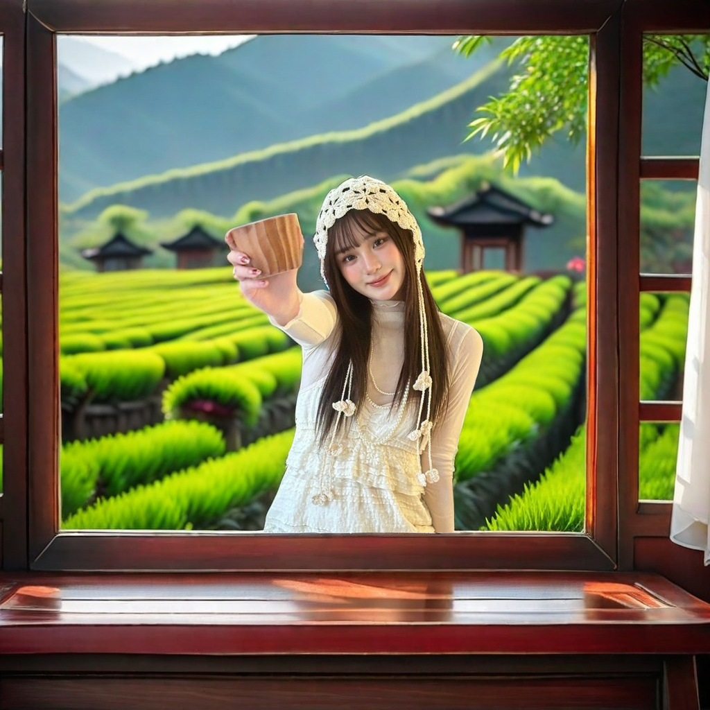 Bohemian-style hand-knitted flowered tassel headpiece hat with hollowed-out hook flower design, ethnic style, versatile hat for traveling in Yunnan, adult size Item Picture