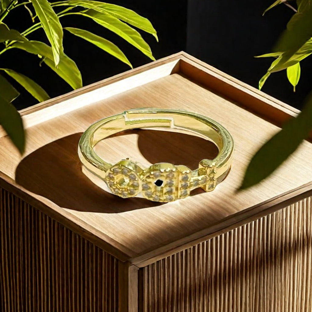 Ring Microset Delicate Metal Tray Design Sweet Love Symbol Ring Metal Tray