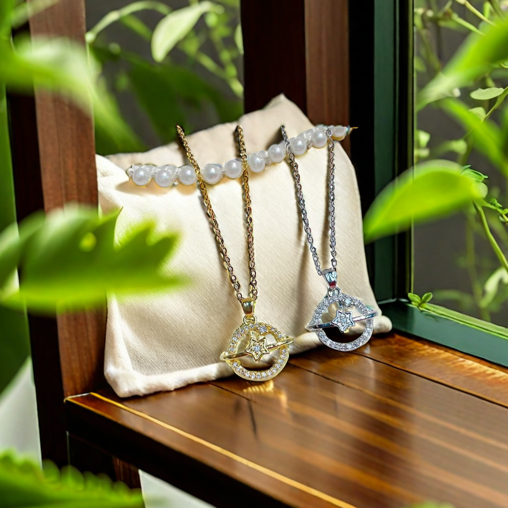 Kuromi Brand West After Style Imitation Pearl Necklace Semi-Stainless Steel Chain Beautifully Designed Beaded Collarbone Chain Advanced Sense Full Application Scenario