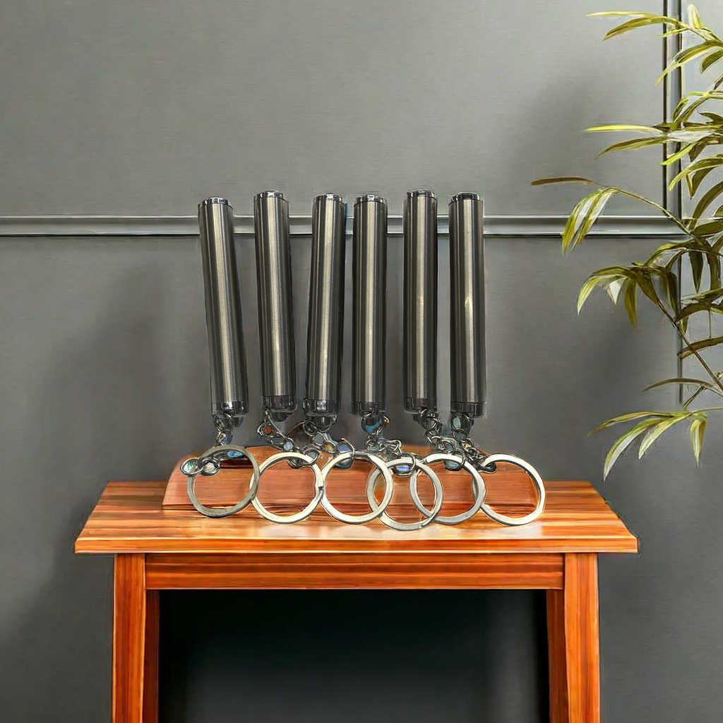 户外便携式不锈钢照明小电筒 高亮LED防水手电筒 长续航紧急照明工具详情图5