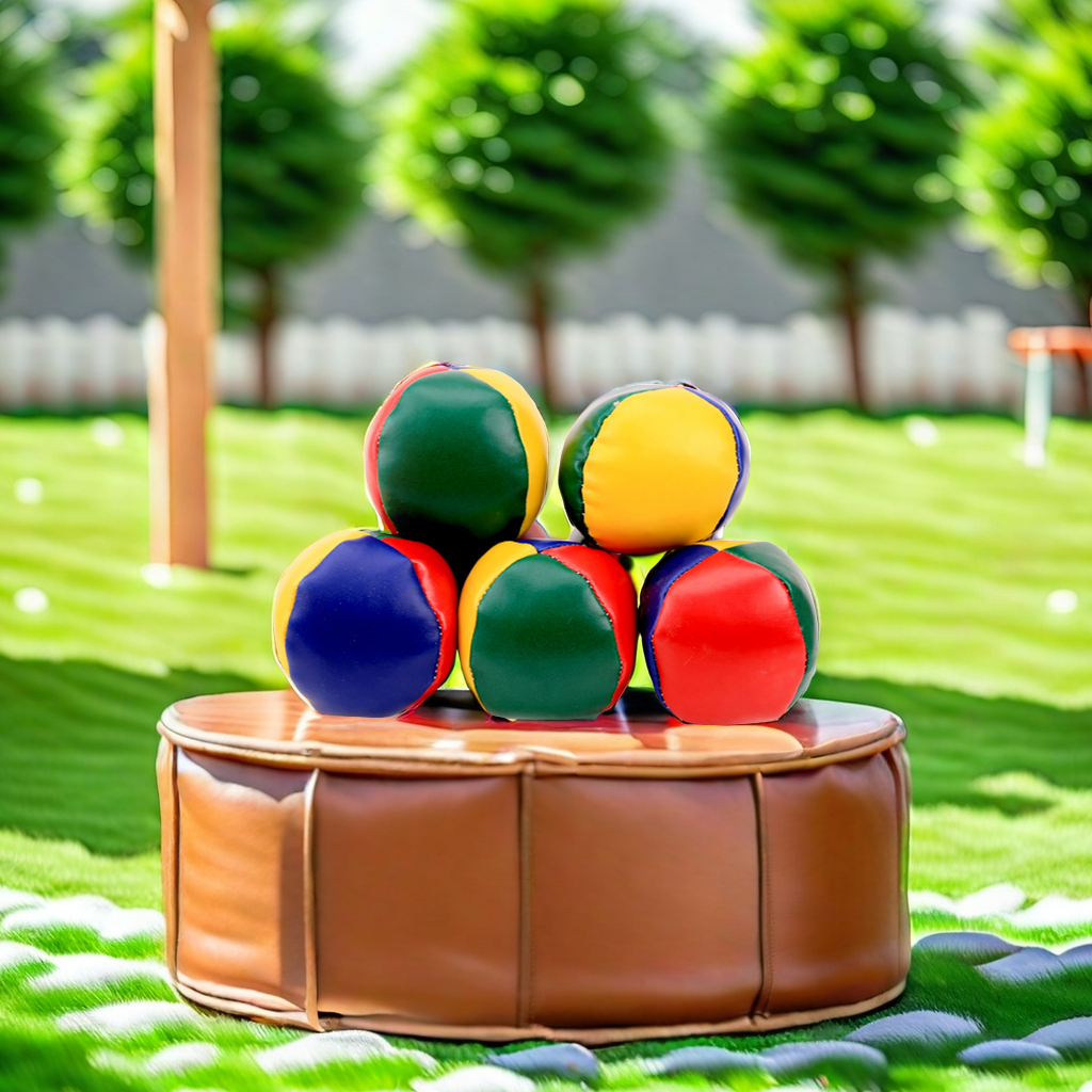 Factory direct supply of PU leather small sandbag balls, specially designed for games, lightweight and durable, balloon-shaped small sandbags, safe and environmentally friendly, children's game sandbag balls Item Picture