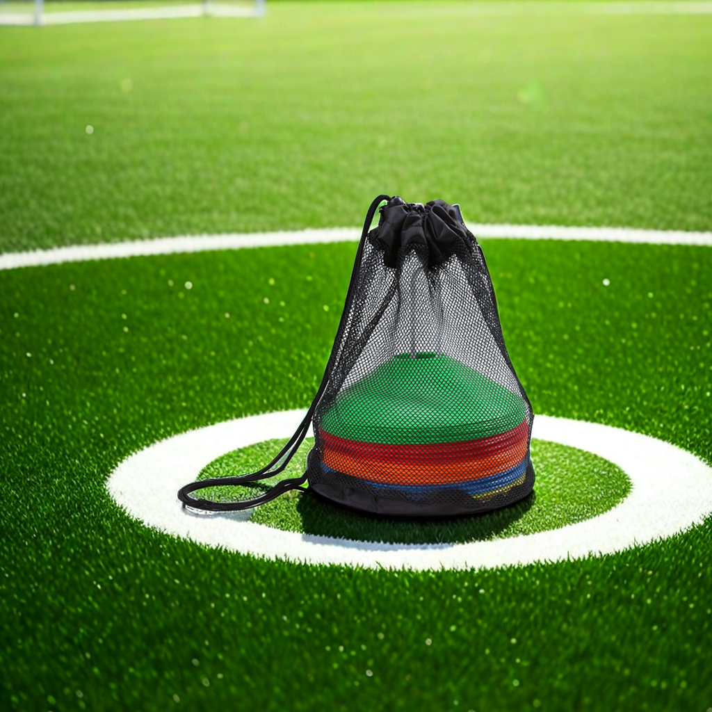 Factory direct supply of football training equipment and apparatus: round hole sign plates, sign discs, sign cones, special training sign discs for obstacles, hammock styles available Specification image