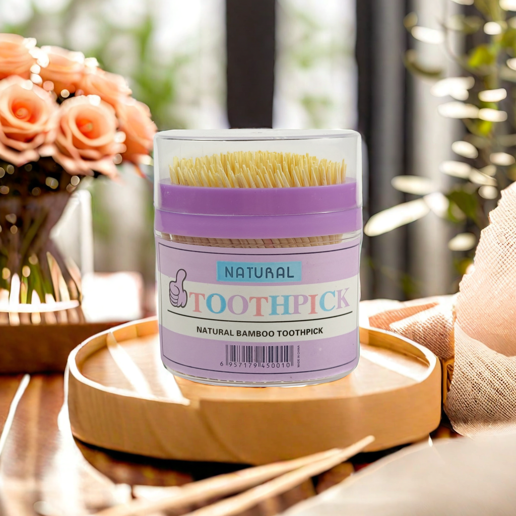 Natural bamboo toothpicks, double-headed disposable tooth gap cleaning, high-end boxed dental floss for hotels, one-yuan and two-yuan best-selling items at street stalls Item Picture