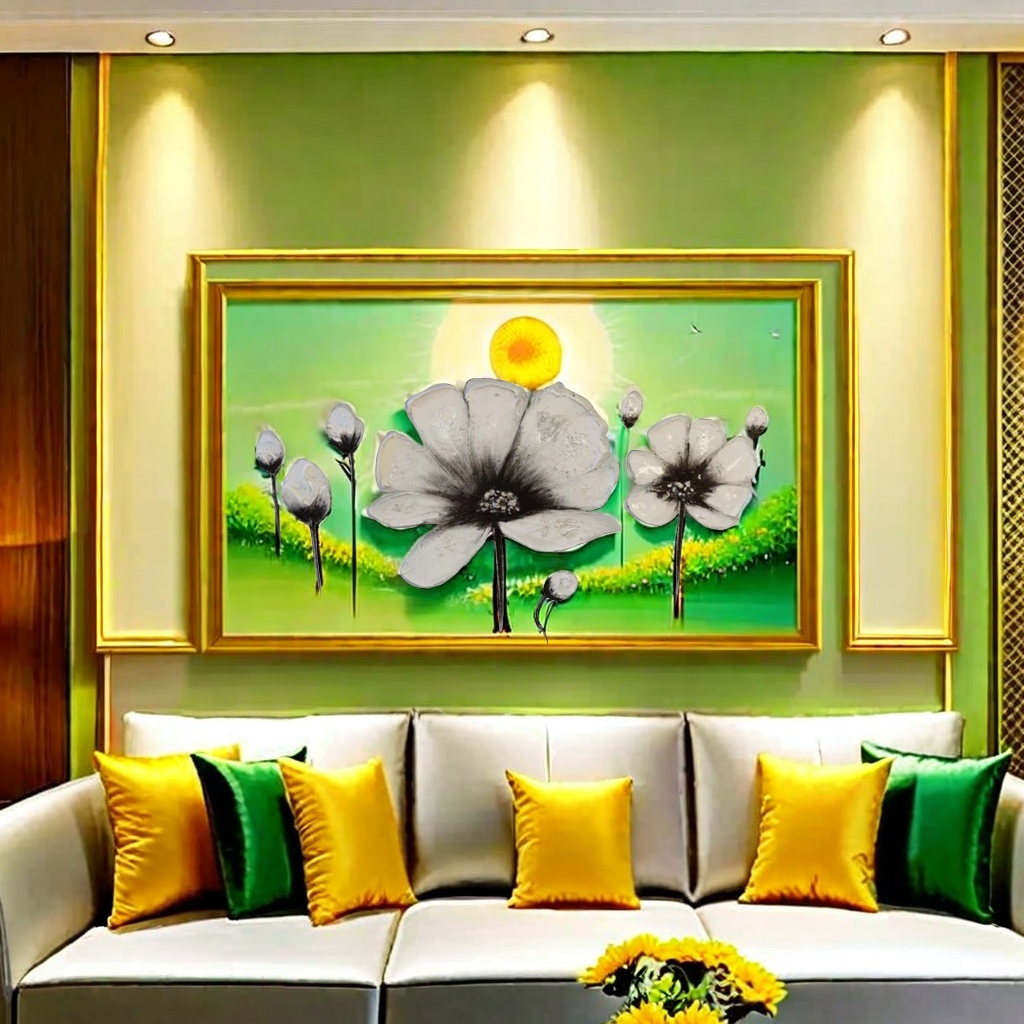 يمكن تخصيص الرسم البياني للأشجار المغرية على الجدران الخلفية للأثاث Specification image