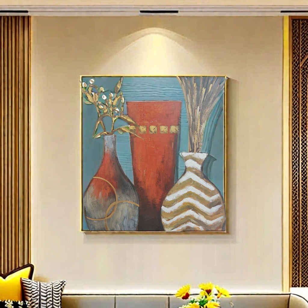 الرسم الزيتي للزهور الزيتية على الجدران الخلفية للأرائك يمكن أن يحسب حجم أعمال الفنادق