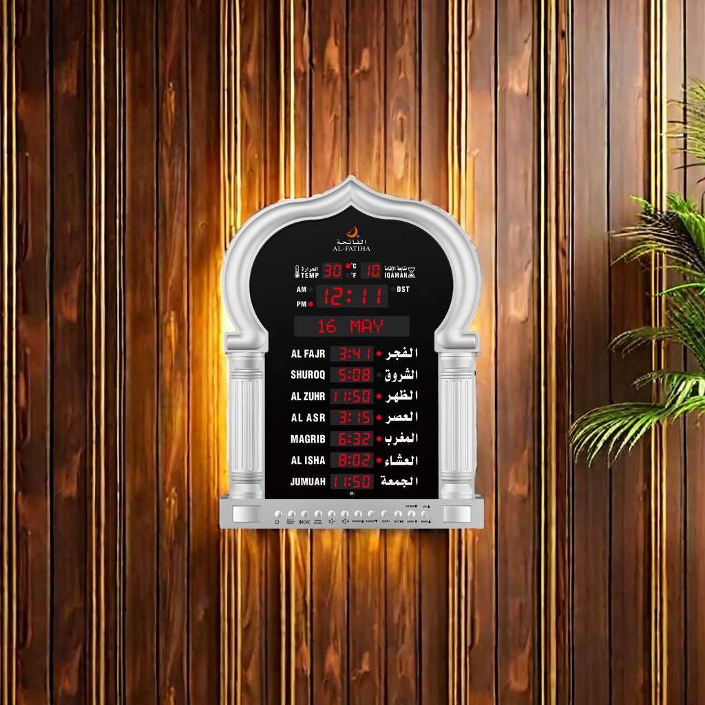 anzn clock 5115pro LED electronic digital tube display high-definition remote control operation electronic wall clock modern and simple design applicable to other categories Specification image