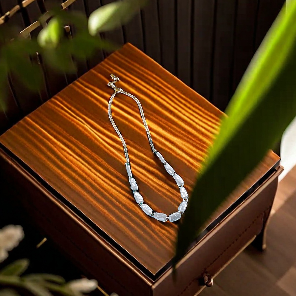 潘多拉绿松石手饰 不规则设计 百搭风格 女士手链手镯 时尚饰品赠品礼物