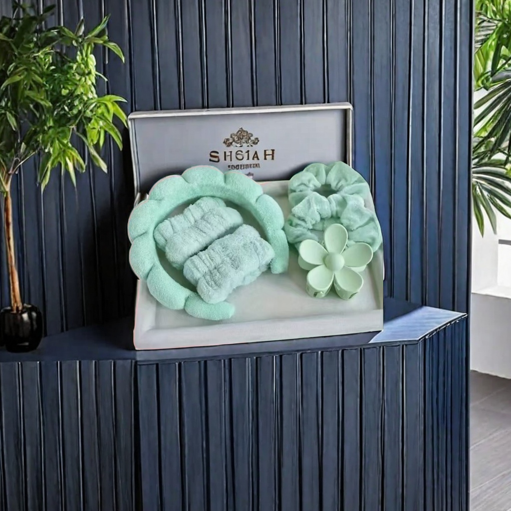 麻花云朵五件套秋冬新款发夹腕带大肠圈马卡龙色系超值套装厂家直销