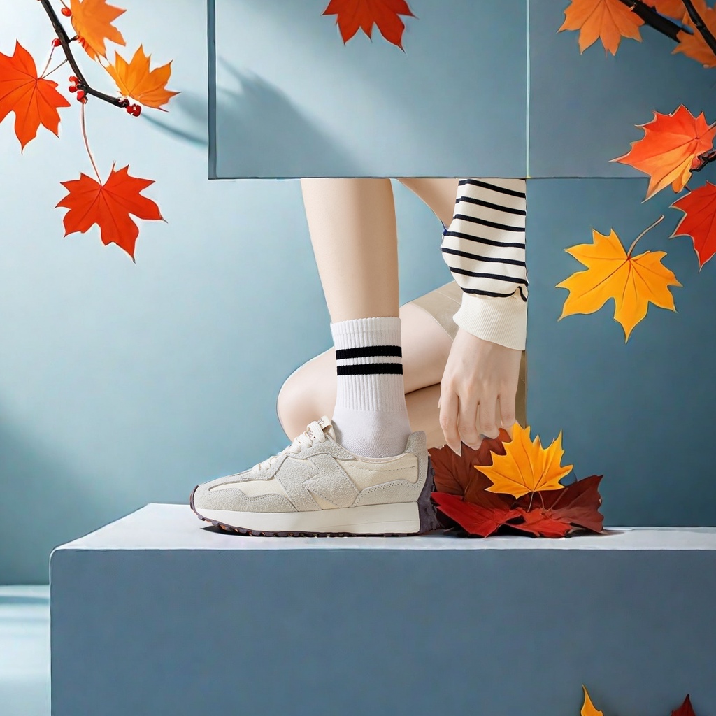 运动、休闲棉袜实物图