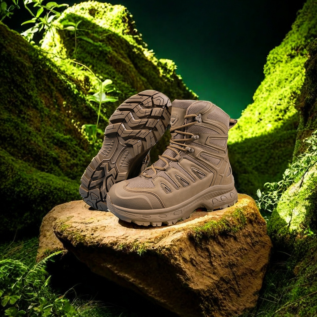 Outdoor Hiking Shoes Large Size High Top Military Boots Field Training Field Anti-Skid Walking Boots Waterproof Adventure Rescue Equipment Combat Boots High Performance Outdoor Adventure Equipment