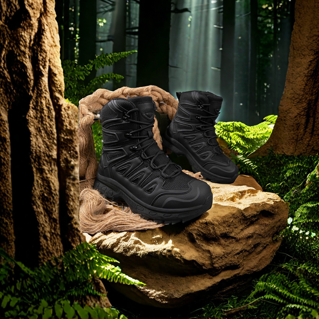 Outdoor Hiking Shoes Large Size High Top Military Boots Field Training Field Anti-Skid Walking Boots Waterproof Adventure Rescue Equipment Combat Boots High Performance Outdoor Adventure Equipment details Picture
