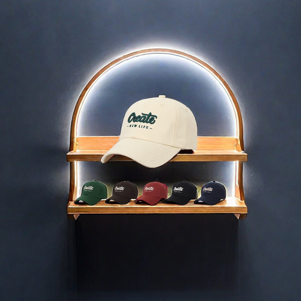 Korean embroidery letter cap women's all-matching face small hard top wide brimmed baseball cap sun protection male trend hat other categories