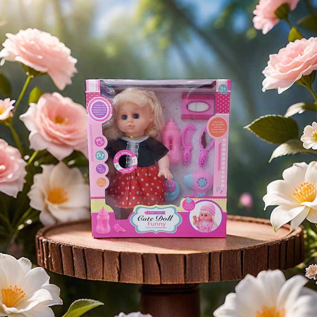 肥童套装娃娃 肥童礼盒装 配奶瓶吹风机 芭比娃娃梦想豪宅套装 重生娃娃仿真婴儿手办 形象儿童玩具礼盒 商超产品 礼盒套装