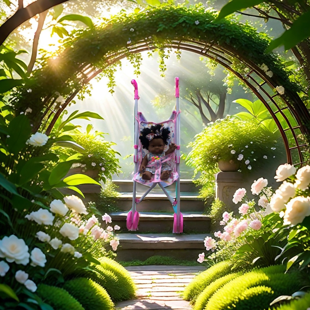 学生玩具娃娃 独特设计 肥童娃娃带推车 多款多色搪胶娃娃 重身娃娃 OPP袋彩卡包装