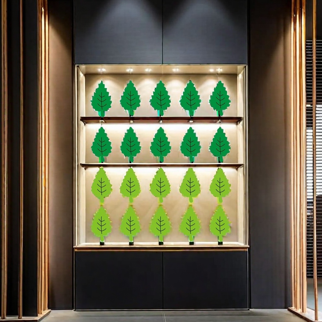 EVA材质3D立体墙贴 椰树树叶设计 创意装饰墙面贴纸 自粘式壁贴产品图