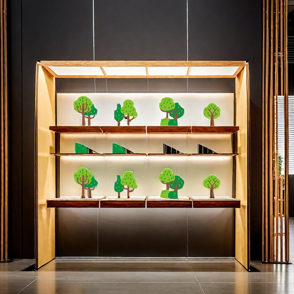 EVA材质3D立体墙贴 椰树树叶设计 创意装饰墙面贴纸 自粘式壁贴白底实物图