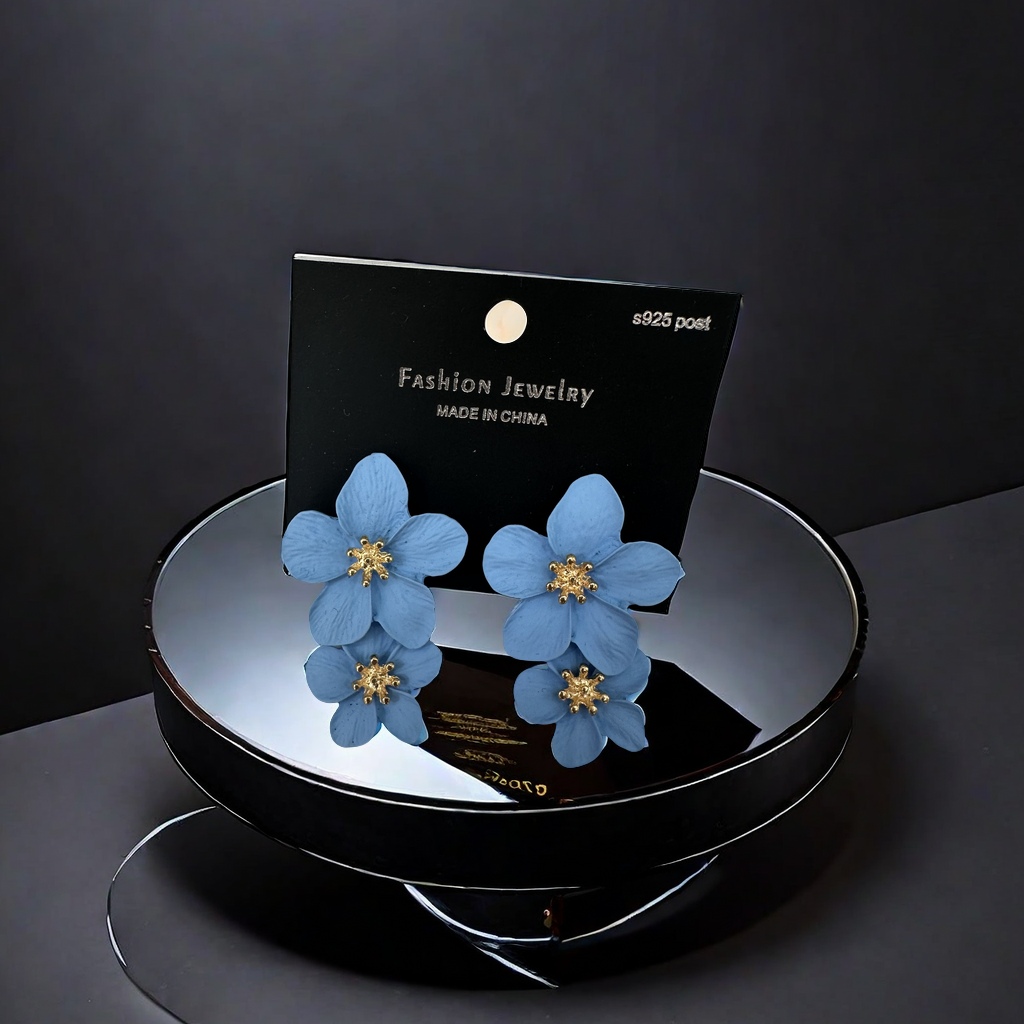 儿童款耳夹长款设计 棉花糖吊坠耳夹 可爱儿童专用耳饰 轻巧舒适不伤耳