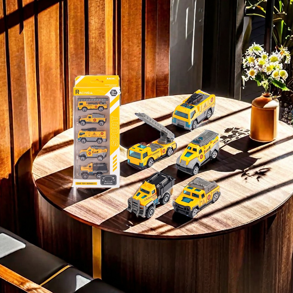 儿童益智过家家玩具，趣味男孩玩具，停车场，合金车产品图