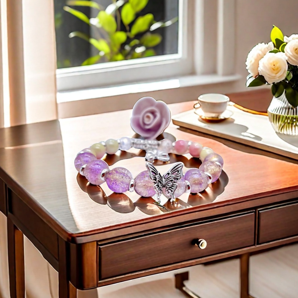 手工DIY串珠编发器套盒 儿童创意串珠套装 附赠软陶配件 美发工具盒